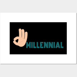 OK Millennial Funny Sarcastic Posters and Art